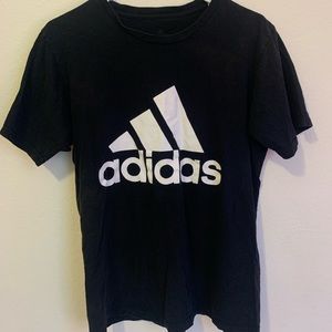adidas t-shirt black and white